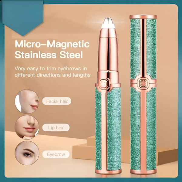 2 In 1 Flawless Facial Hair Remover Rechargeable Waterproof Shaver.