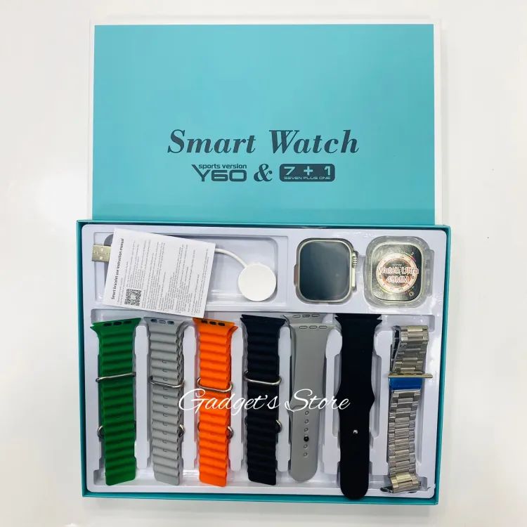 Y60 Ultra 7 In 1 Smart Watch (random Color)