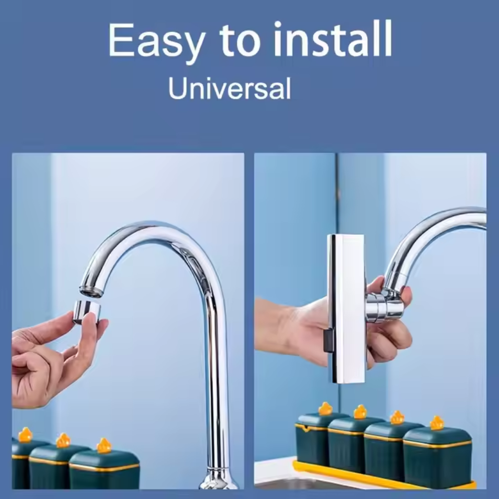 Multifunctional Kitchen Sink Waterfall Faucet Pressurized Shower