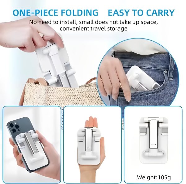 Foldable & Adjustable Mobile Phone And Tablet Stand | Flexible Desktop Mount & Lazy Bracket Support For All Devices (random Color)