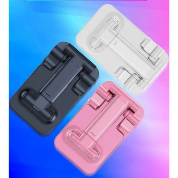 Foldable & Adjustable Mobile Phone And Tablet Stand | Flexible Desktop Mount & Lazy Bracket Support For All Devices (random Color)