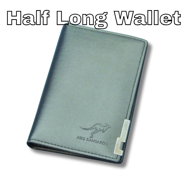 Men’s Leather Half Long Wallet.