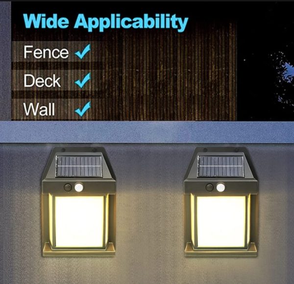 Solar Power Motion Sensor Human Body Induction Led Wall Light Waterproof Tungsten Filament Lamp Outdoor Garden Courtyard Light