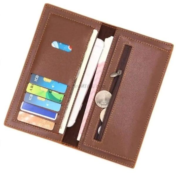 Stylish Slim Long Pu Leather Wallet Card Holder For Girls Clutch – Wallet For Men And Girls