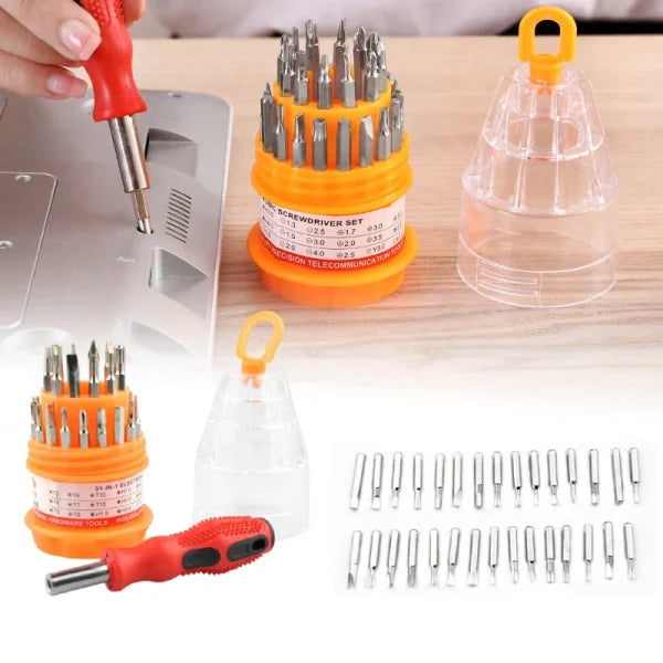 Universal Precision Screwdriver Bit Set | Multi Tool Screw Driver Kit Maintenance Repair Tool 31 In 1 (random Color))