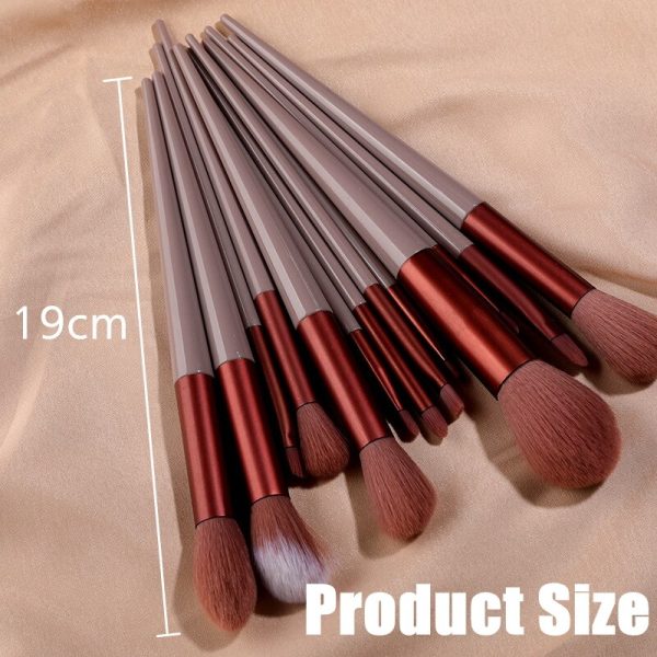13 Pcs Professional Makeup Brushes Set Travel Portable Soft Makeup Brushes Set Eye Shadow Foundation Powder Eyelash Lip Concealer Blush Make Up Brush Set