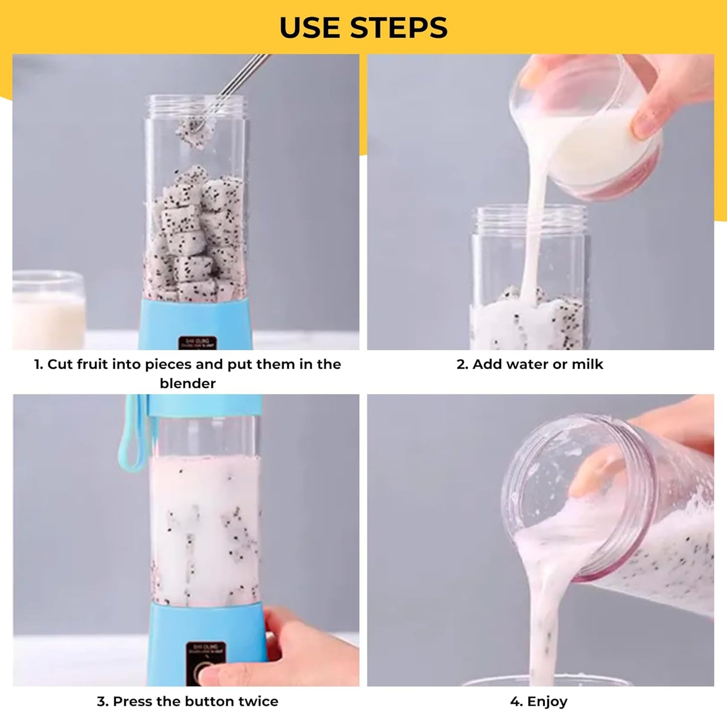 Portable USB Rechargeable Mini Blender