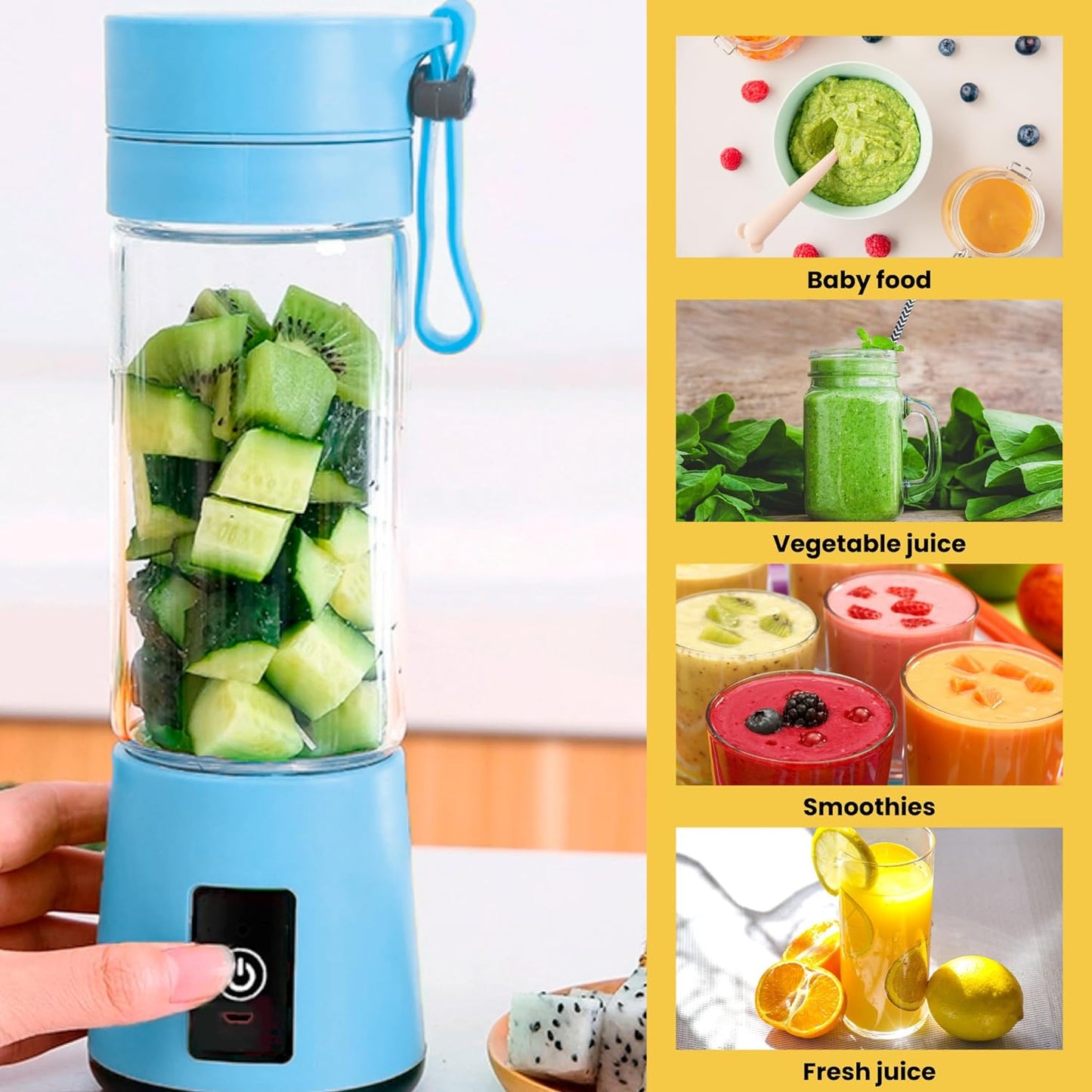 Portable USB Rechargeable Mini Blender