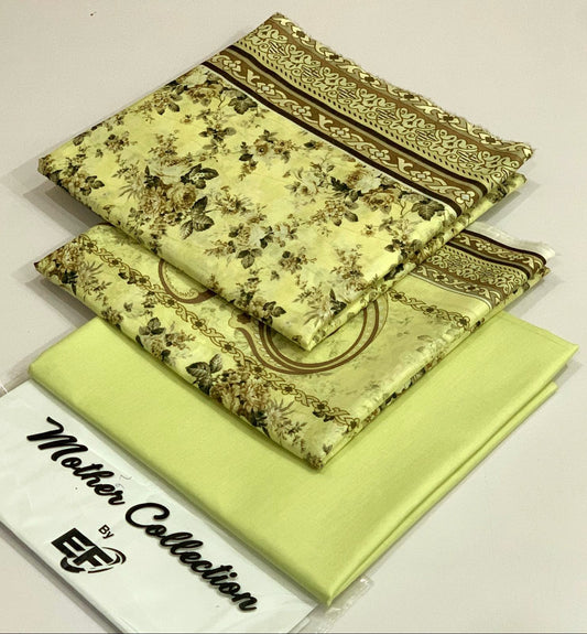 3PCS ZEEN MOTHER LAWN COLLECTION BEST WORLD CLASS QUALITY.