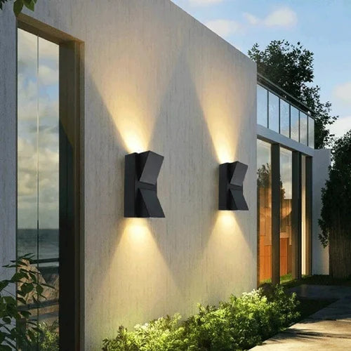K Shaped Double Led Two Side Waterproof Led Outdoor Wall Light 10w.