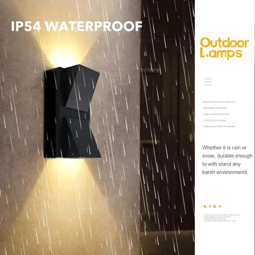 K Shaped Double Led Two Side Waterproof Led Outdoor Wall Light 10w.