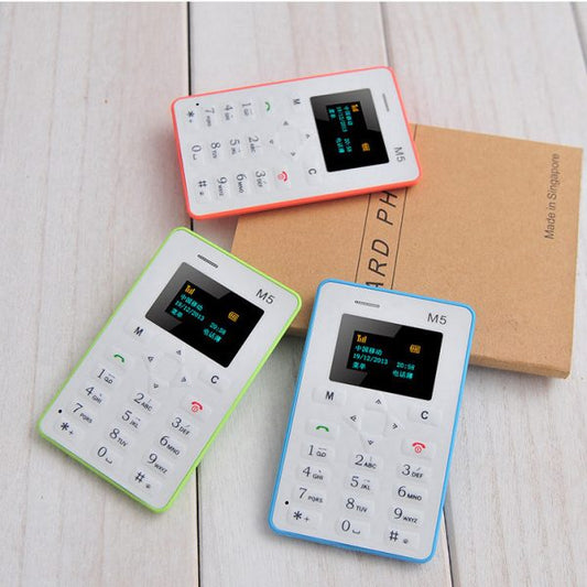 M5 Mini Mobile Credit Card Size (random Color )