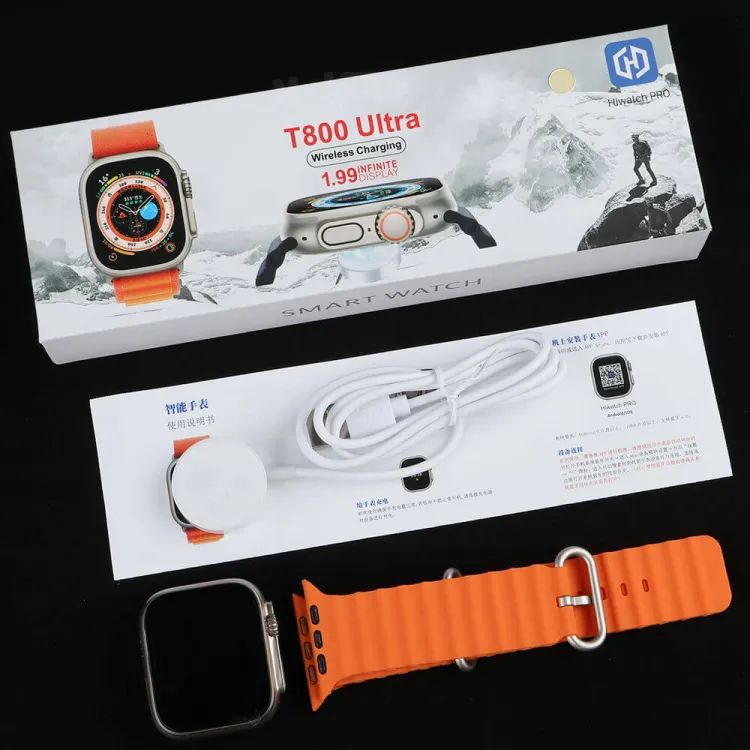 T800 Ultra 2 Smart Watch Big Display 1.99inch Bluetooth Calling Smart Watch